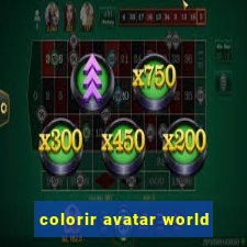 colorir avatar world